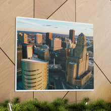 Cargar imagen en el visor de la galería, Arte en lienzo de edificios de Buffalo NY
