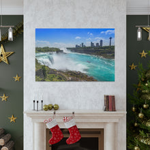 将图片加载到图库查看器,尼亚加拉大瀑布美国侧帆布包裹墙艺术