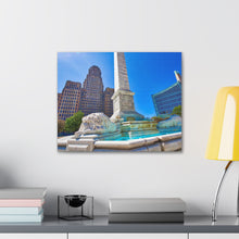 将图片加载到图库查看器,尼亚加拉广场和布法罗市政厅帆布包裹墙艺术