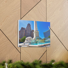 将图片加载到图库查看器,尼亚加拉广场和布法罗市政厅帆布包裹墙艺术