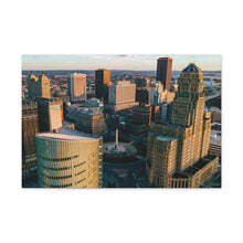 Cargar imagen en el visor de la galería, Arte en lienzo de edificios de Buffalo NY