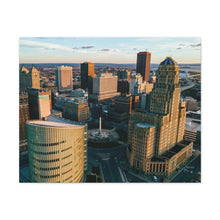 Cargar imagen en el visor de la galería, Arte en lienzo de edificios de Buffalo NY