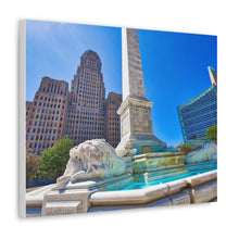 将图片加载到图库查看器,尼亚加拉广场和布法罗市政厅帆布包裹墙艺术