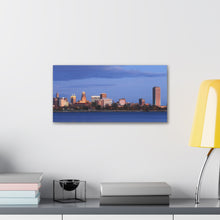 Load image into Gallery viewer, Buffalo NY Night Skyline Canvas Wrap Wall Art
