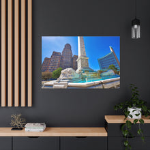 将图片加载到图库查看器,尼亚加拉广场和布法罗市政厅帆布包裹墙艺术