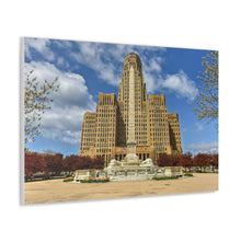 Cargar imagen en el visor de la galería, Buffalo NY City Hall durante el día Lienzo decorativo para pared
