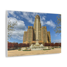 Cargar imagen en el visor de la galería, Buffalo NY City Hall durante el día Lienzo decorativo para pared