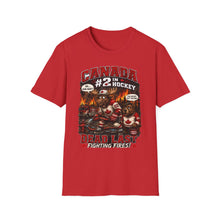Load image into Gallery viewer, Canada #2 in Hockey T-Shirt — 'Dead Last, Fighting Fires' Canadian Hockey Tee