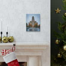 将图片加载到图库查看器,布法罗市政厅和街头帆布包裹墙艺术