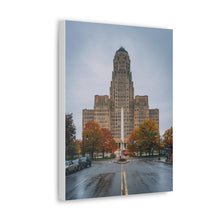 将图片加载到图库查看器,布法罗市政厅和街头帆布包裹墙艺术