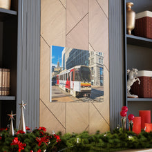 Cargar imagen en el visor de la galería, Arte de la pared de la lona del ferrocarril del metro de Buffalo