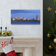 Load image into Gallery viewer, Buffalo NY Night Skyline Canvas Wrap Wall Art
