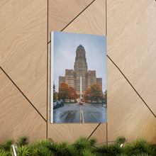 将图片加载到图库查看器,布法罗市政厅和街头帆布包裹墙艺术