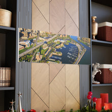 Cargar imagen en el visor de la galería, Arte de pared aéreo frente al mar de Buffalo