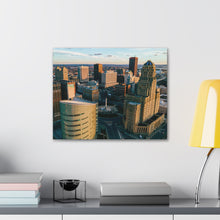 Cargar imagen en el visor de la galería, Arte en lienzo de edificios de Buffalo NY