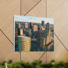 Cargar imagen en el visor de la galería, Arte en lienzo de edificios de Buffalo NY