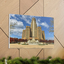 Cargar imagen en el visor de la galería, Buffalo NY City Hall durante el día Lienzo decorativo para pared