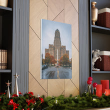 将图片加载到图库查看器,布法罗市政厅和街头帆布包裹墙艺术