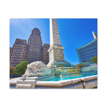 将图片加载到图库查看器,尼亚加拉广场和布法罗市政厅帆布包裹墙艺术