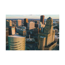 Cargar imagen en el visor de la galería, Arte en lienzo de edificios de Buffalo NY