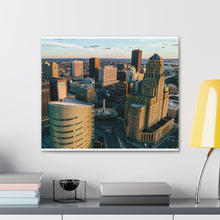 Cargar imagen en el visor de la galería, Arte en lienzo de edificios de Buffalo NY