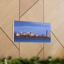 Load image into Gallery viewer, Buffalo NY Night Skyline Canvas Wrap Wall Art