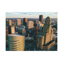 Cargar imagen en el visor de la galería, Arte en lienzo de edificios de Buffalo NY
