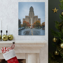 将图片加载到图库查看器,布法罗市政厅和街头帆布包裹墙艺术