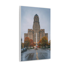 将图片加载到图库查看器,布法罗市政厅和街头帆布包裹墙艺术