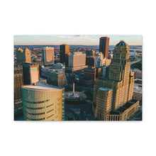 Cargar imagen en el visor de la galería, Arte en lienzo de edificios de Buffalo NY