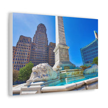 将图片加载到图库查看器,尼亚加拉广场和布法罗市政厅帆布包裹墙艺术