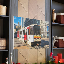 Cargar imagen en el visor de la galería, Arte de la pared de la lona del ferrocarril del metro de Buffalo