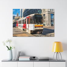 Cargar imagen en el visor de la galería, Arte de la pared de la lona del ferrocarril del metro de Buffalo