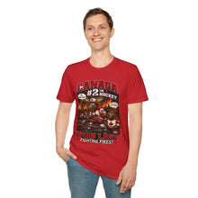 Load image into Gallery viewer, Canada #2 in Hockey T-Shirt — 'Dead Last, Fighting Fires' Canadian Hockey Tee