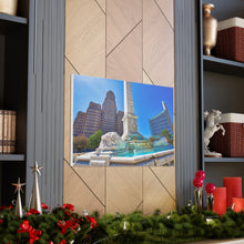 将图片加载到图库查看器,尼亚加拉广场和布法罗市政厅帆布包裹墙艺术