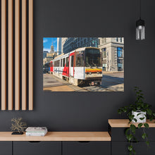 Cargar imagen en el visor de la galería, Arte de la pared de la lona del ferrocarril del metro de Buffalo