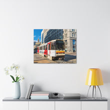 Cargar imagen en el visor de la galería, Arte de la pared de la lona del ferrocarril del metro de Buffalo
