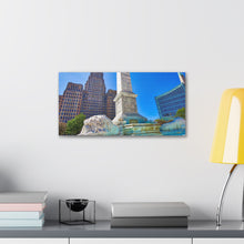 将图片加载到图库查看器,尼亚加拉广场和布法罗市政厅帆布包裹墙艺术
