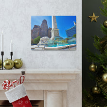 将图片加载到图库查看器,尼亚加拉广场和布法罗市政厅帆布包裹墙艺术