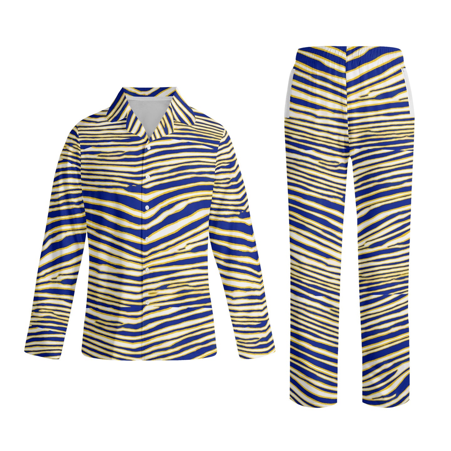 Sabres Zubaz Long-Sleeve Pajama Set