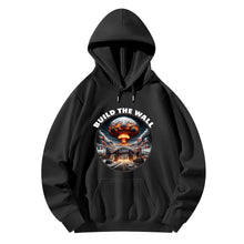 Load image into Gallery viewer, Build The Wall USA Border Adult Cotton Hoodie