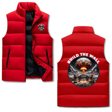Cargar imagen en el visor de la galería, Chaqueta acolchada con borde de EE. UU. de Build The Wall