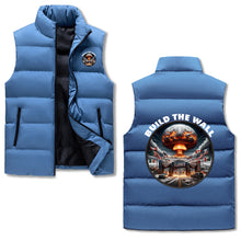 Cargar imagen en el visor de la galería, Chaqueta acolchada con borde de EE. UU. de Build The Wall