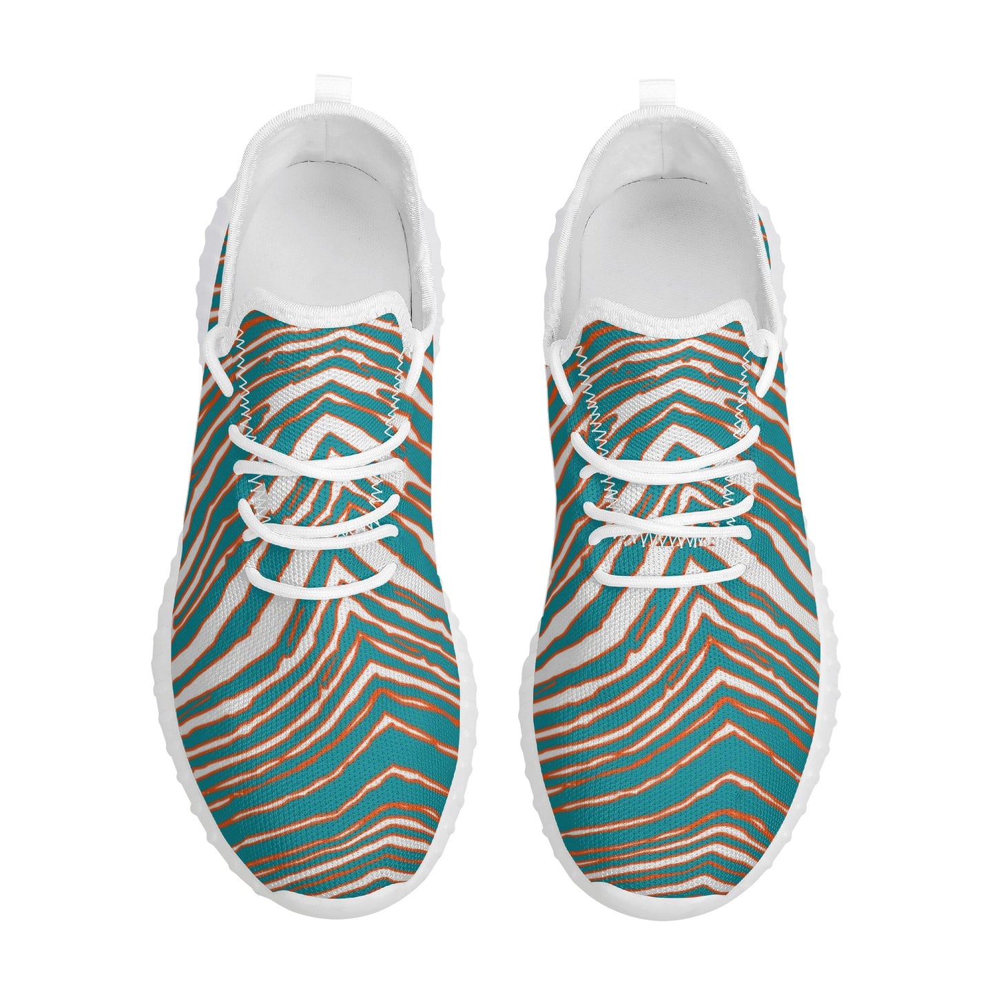 Miami Fins Up Womens Mesh Knit Sneakers