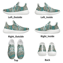 Cargar imagen en el visor de la galería, Zapatillas de deporte de punto de malla para mujer Miami Fins Up