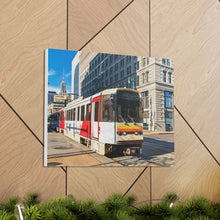 Cargar imagen en el visor de la galería, Arte de la pared de la lona del ferrocarril del metro de Buffalo