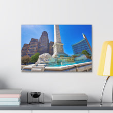 将图片加载到图库查看器,尼亚加拉广场和布法罗市政厅帆布包裹墙艺术