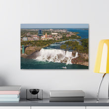 将图片加载到图库查看器,尼亚加拉瀑布看加拿大帆布墙艺术