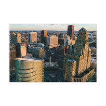 Cargar imagen en el visor de la galería, Arte en lienzo de edificios de Buffalo NY