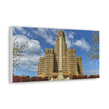 Cargar imagen en el visor de la galería, Buffalo NY City Hall durante el día Lienzo decorativo para pared